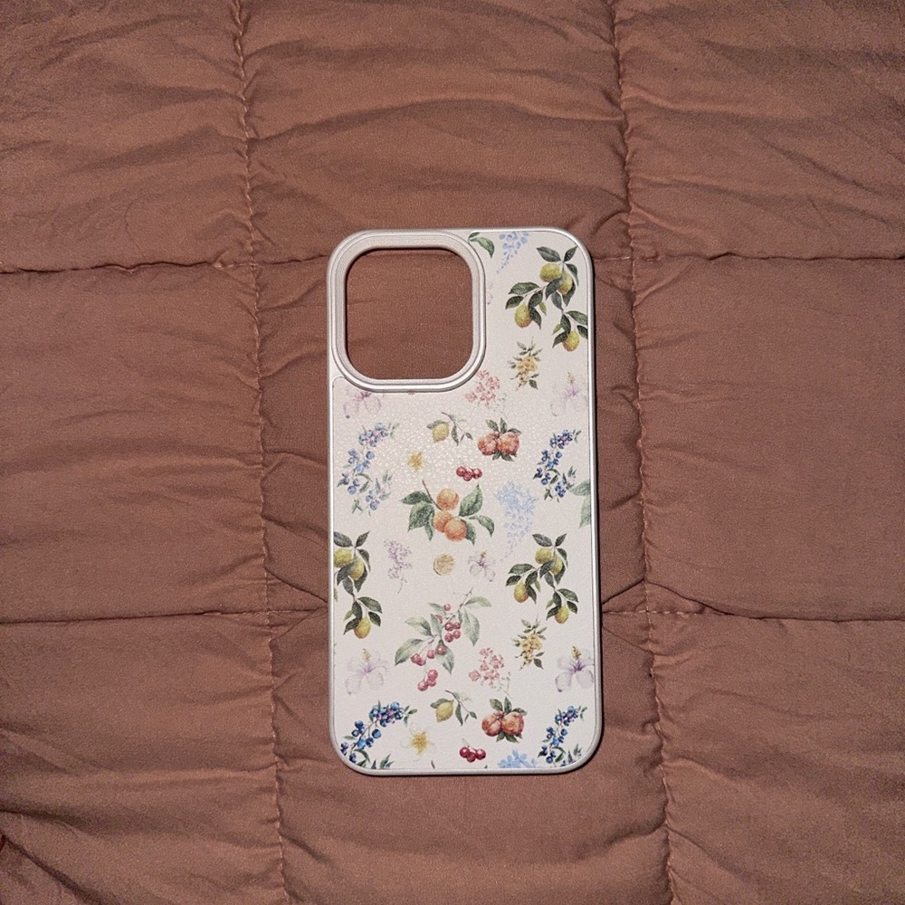 Cider White Floral iPhone Case Protective Accessory